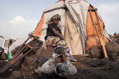 Congo Mpox: Sarah Bagheni in the Bulengo refugee camp in Goma